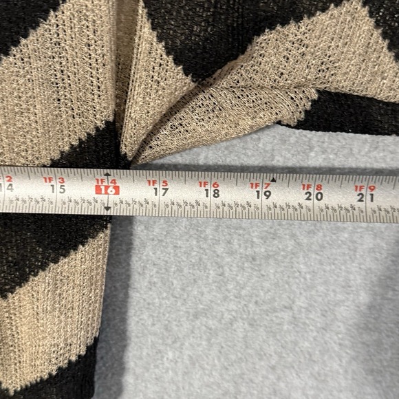 Susan Lawrence Boho Chevron Knit Cowl Neck Top Womens Medium Made USA - Picture 5 of 7